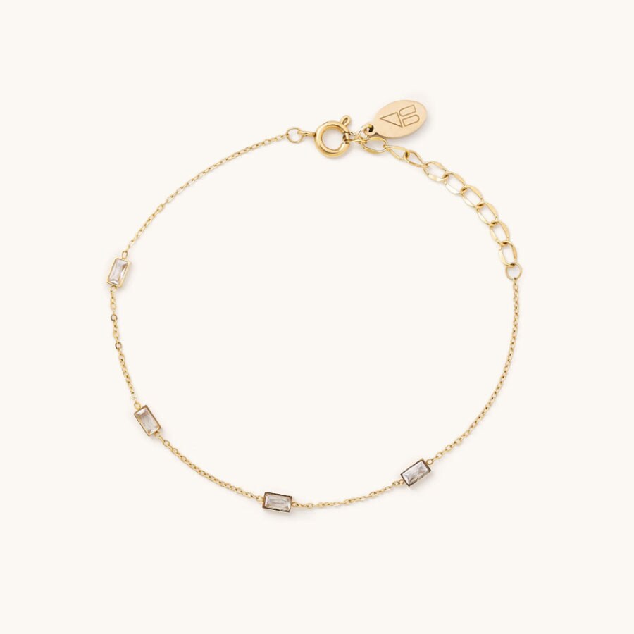 Lydia Crystal Baguette Bracelet