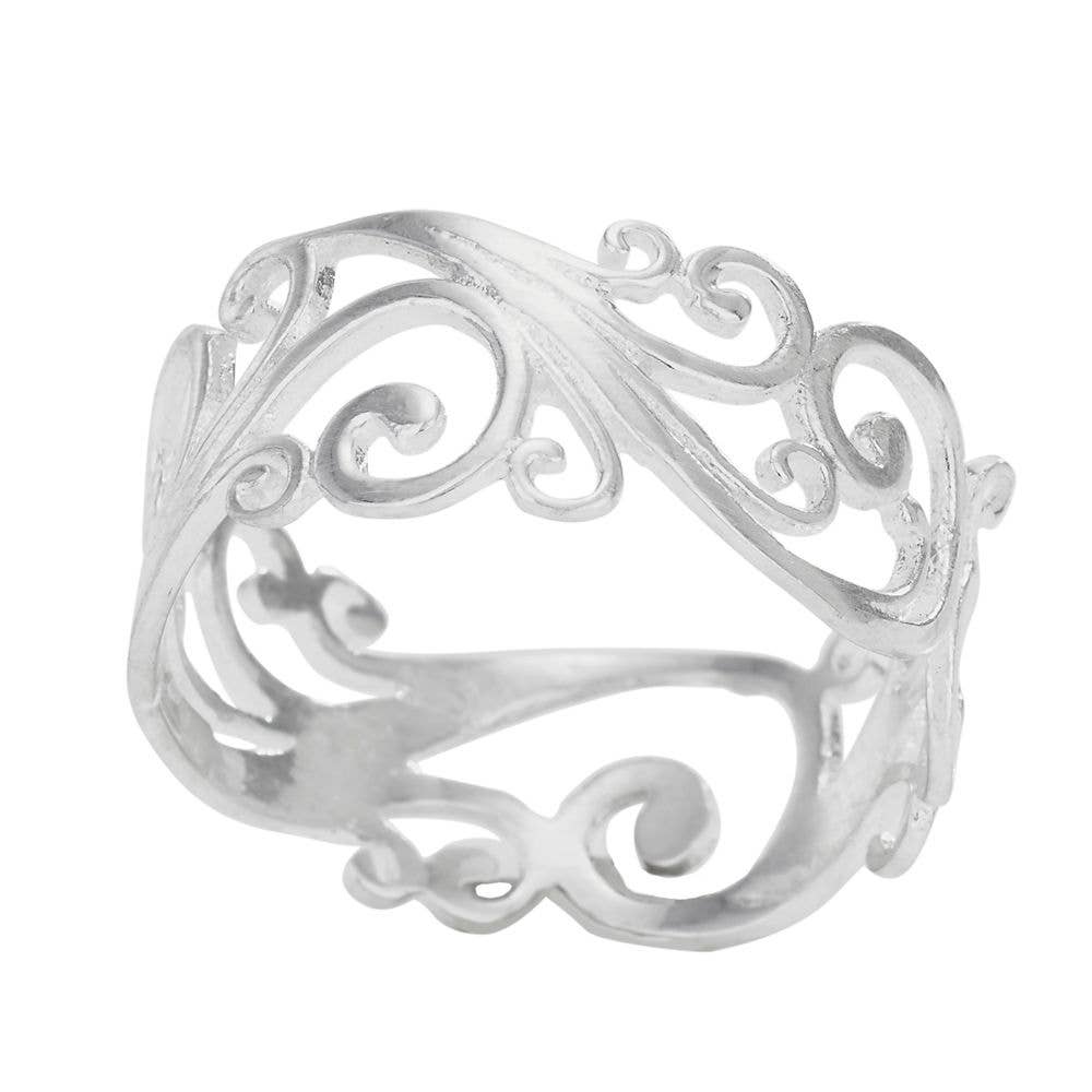 Curls & Swirls Band Ring: 6