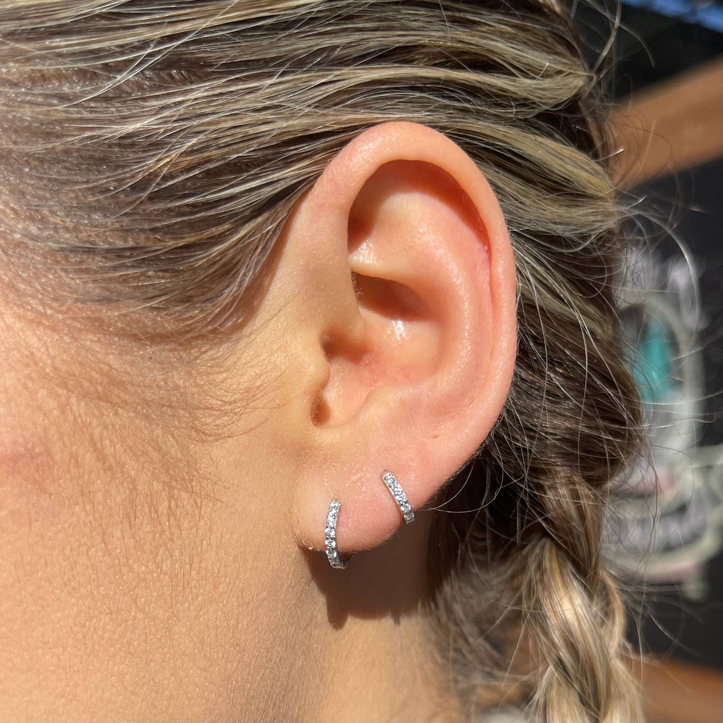 Silver Crystal Huggies-Waterproof