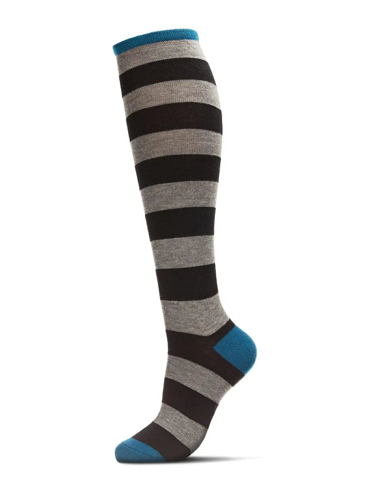Shaded Stripes Cashmere Blend Knee High Socks