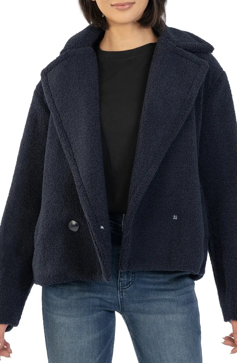 Emaline Double Breasted Fleece Jacket