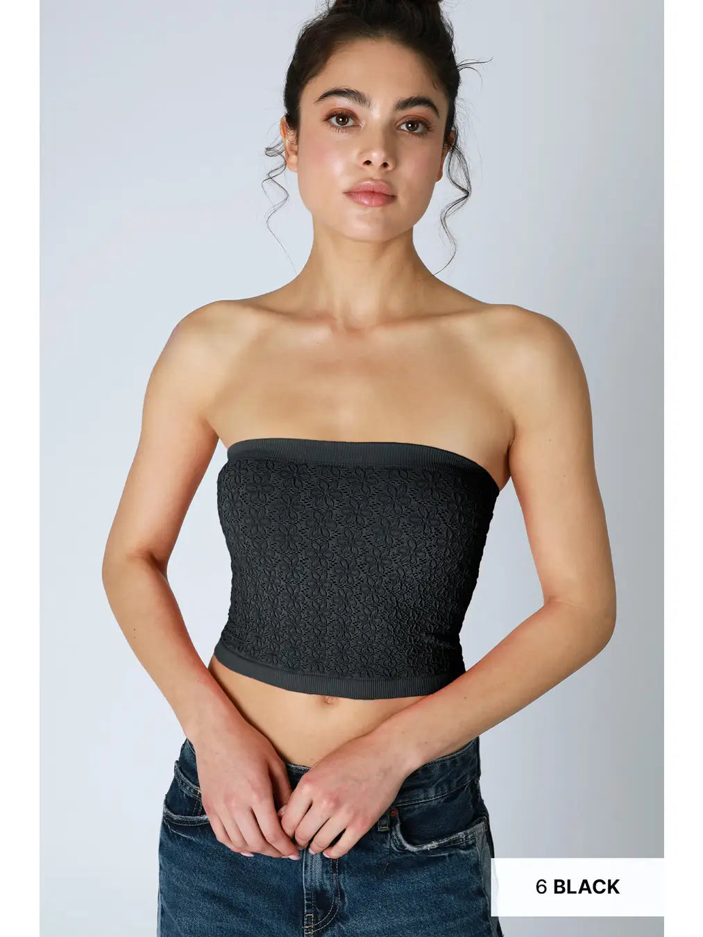 Floral Lace Tube Top