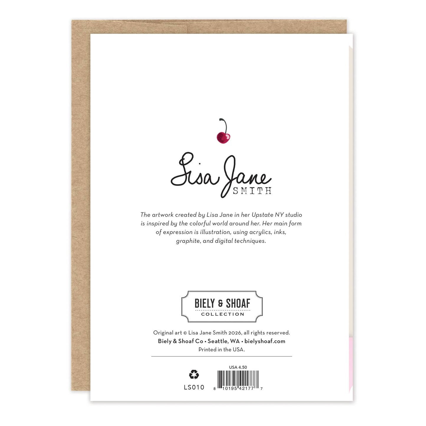 Cherry Cake Birthday Card