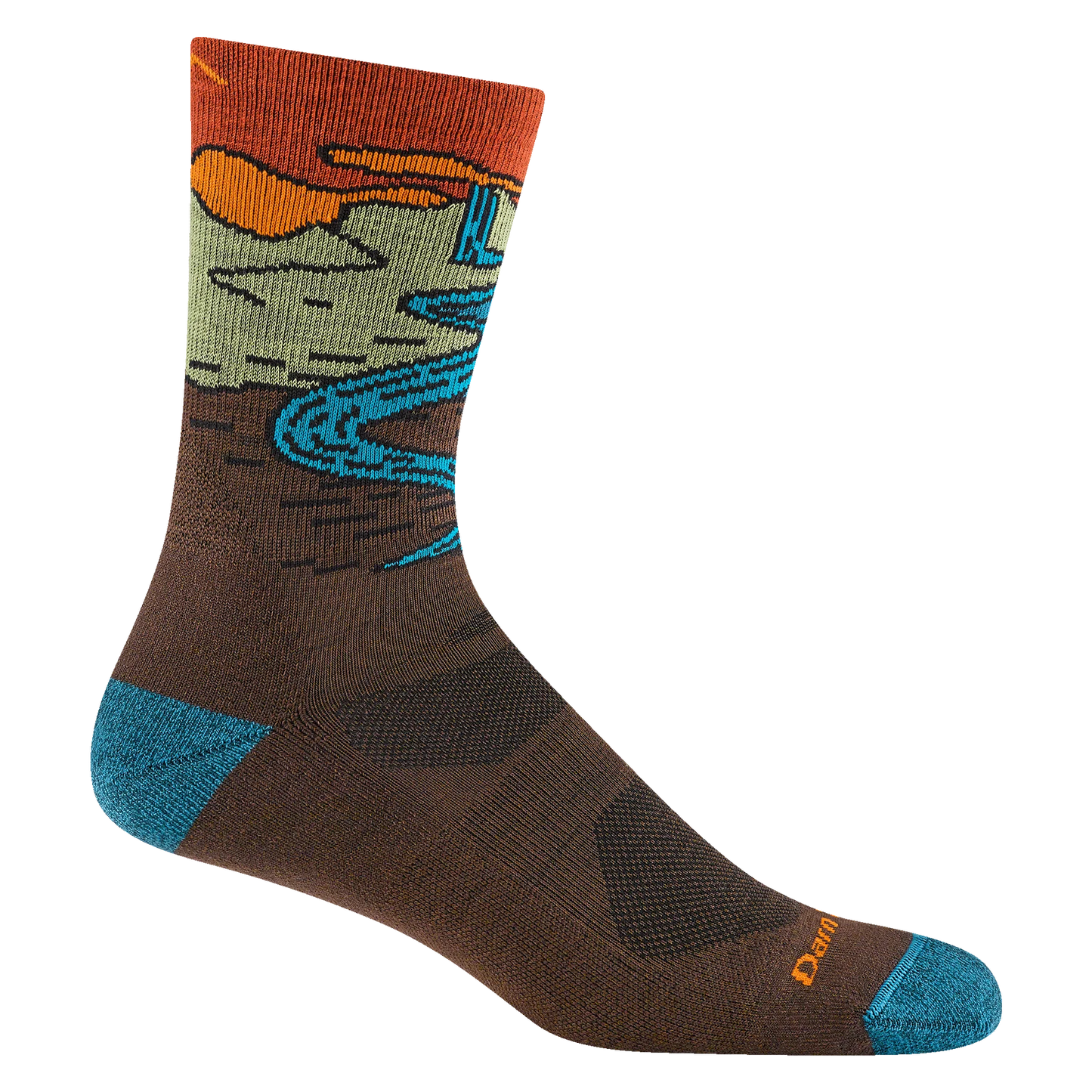 Men's Chasing Waterfalls Micro Crew Lightweight Hiking Sock