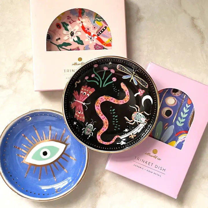 Hamsa Porcelain Trinket Dish