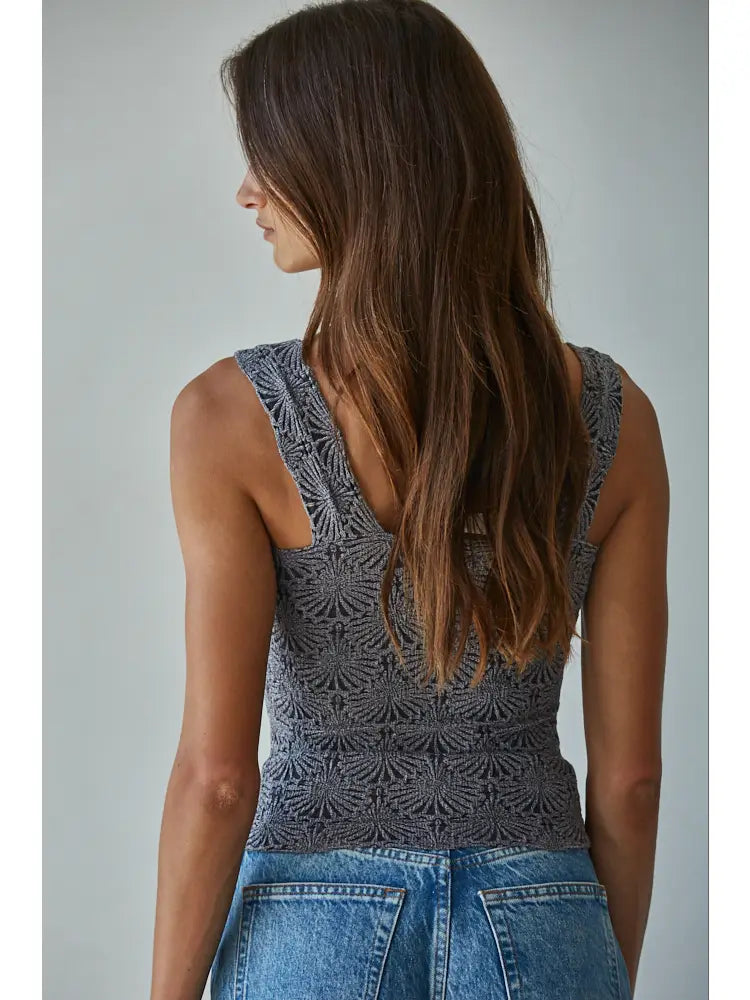 Rumi Knit Modal Jacquard Tank