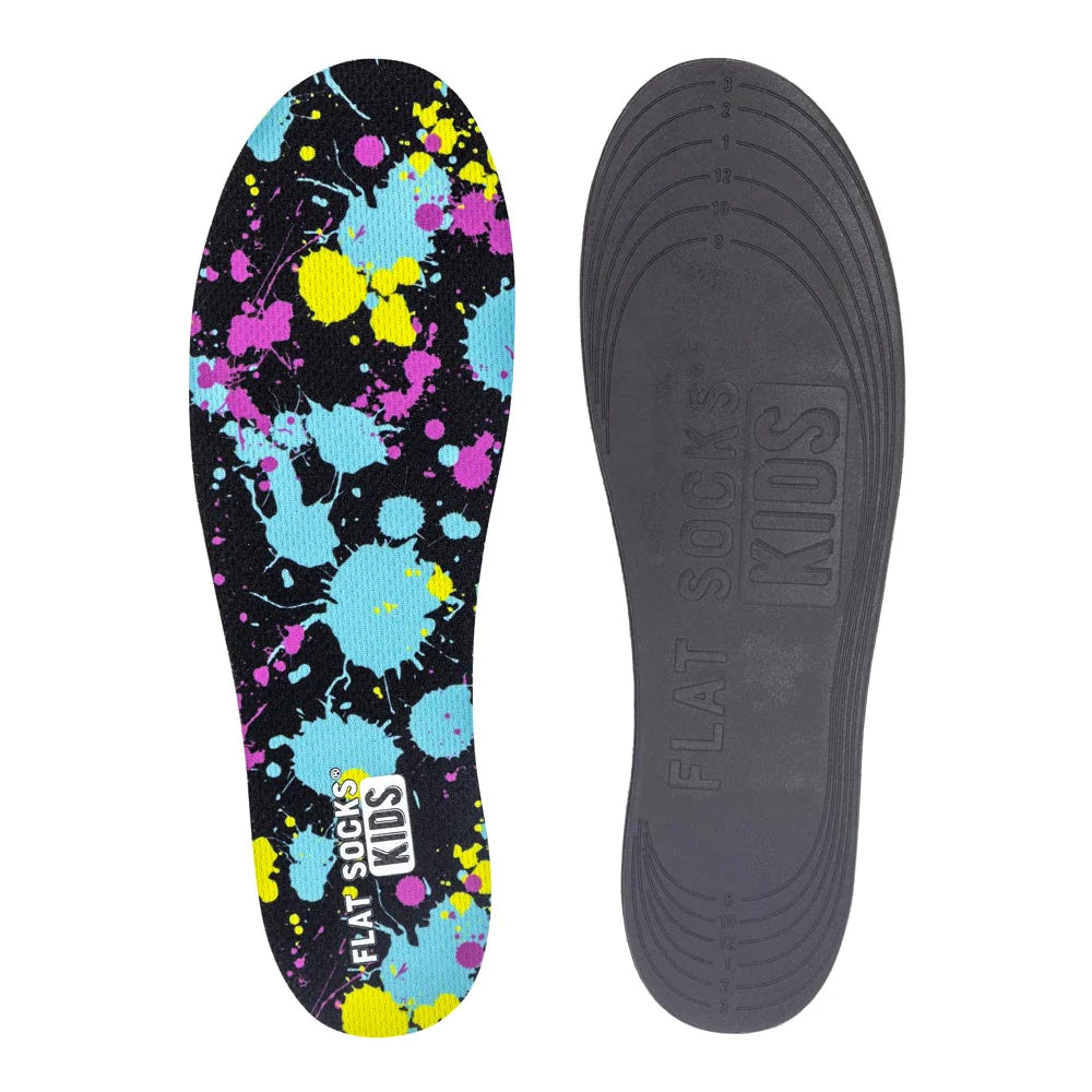 Paint Splatter Flat Socks Kid's