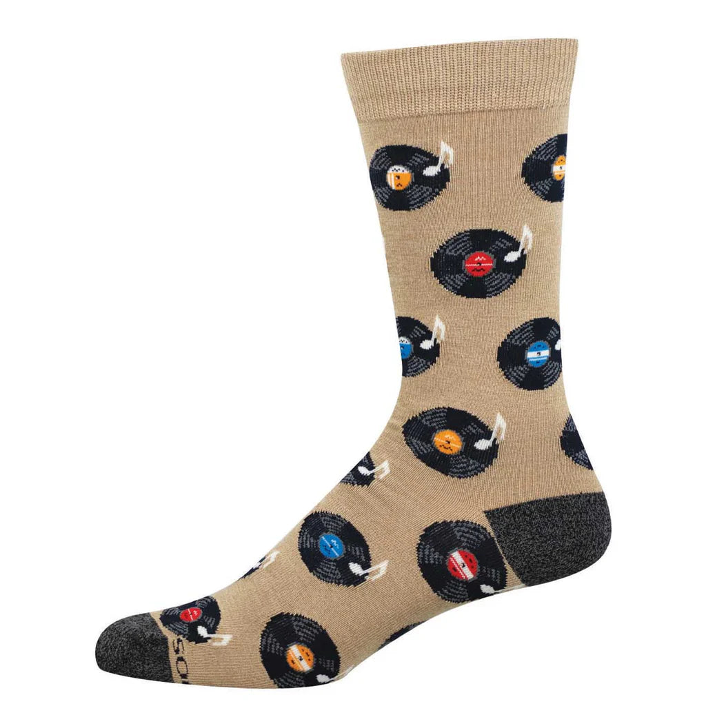 Vinyl Sounds Better Men's Bamboo Crew Socks