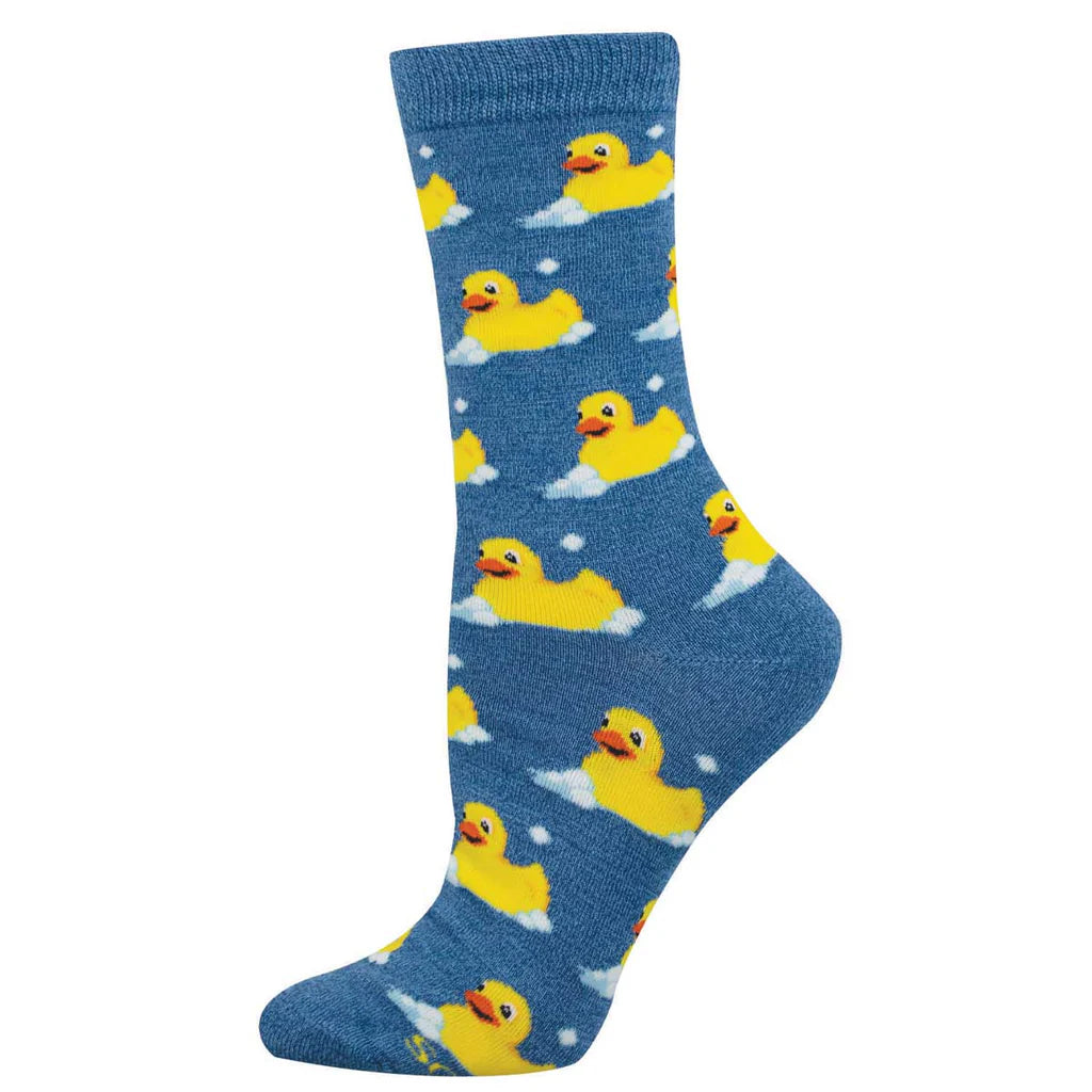 Bubble Up, Rubber Duck Women's Bamboo Socks