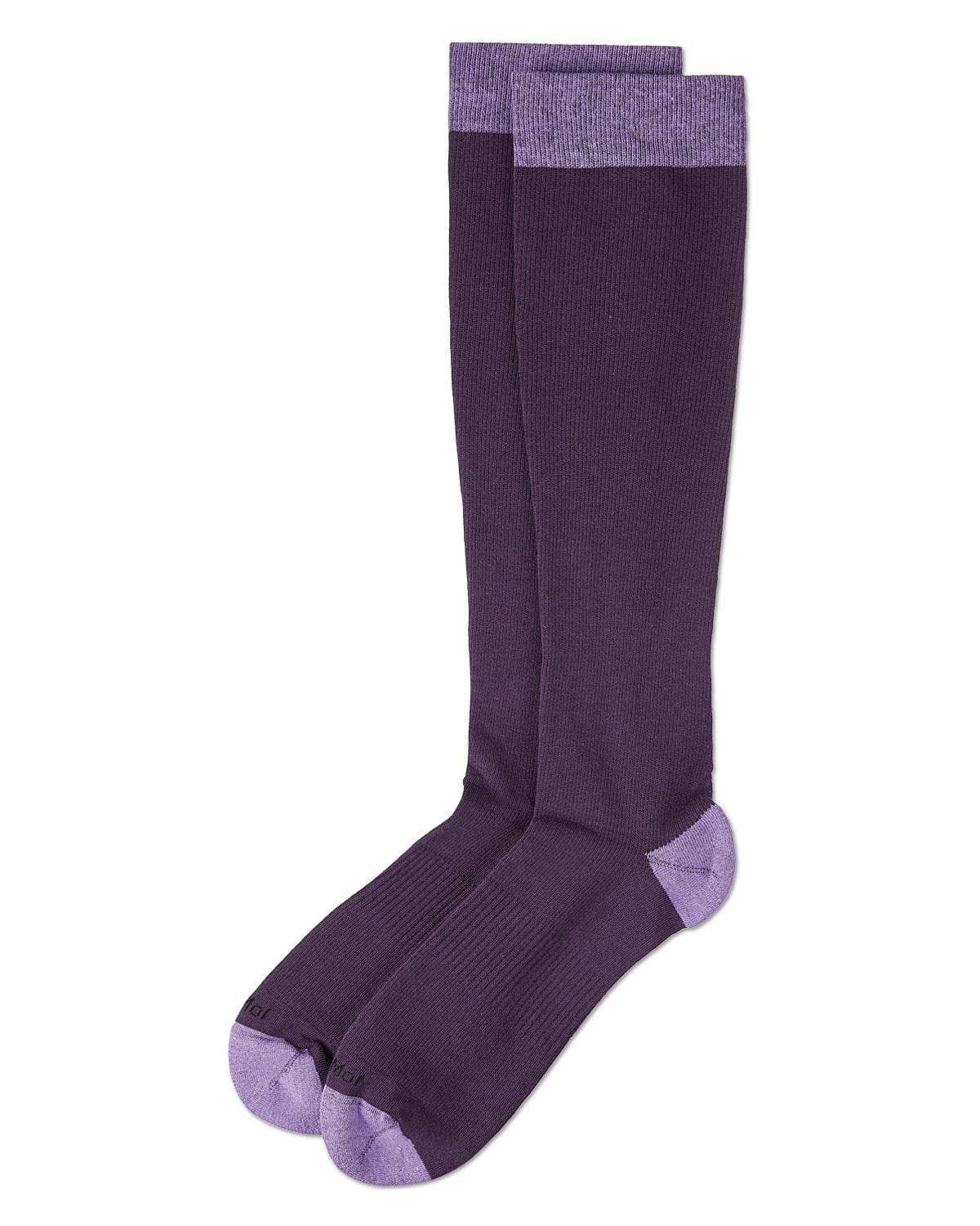 Solid Cotton Compression Socks