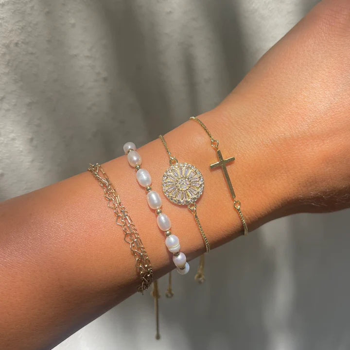 Antique Crystal Slider Bracelet
