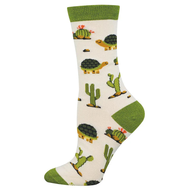 Deserted Tortoise Bamboo Crew Socks