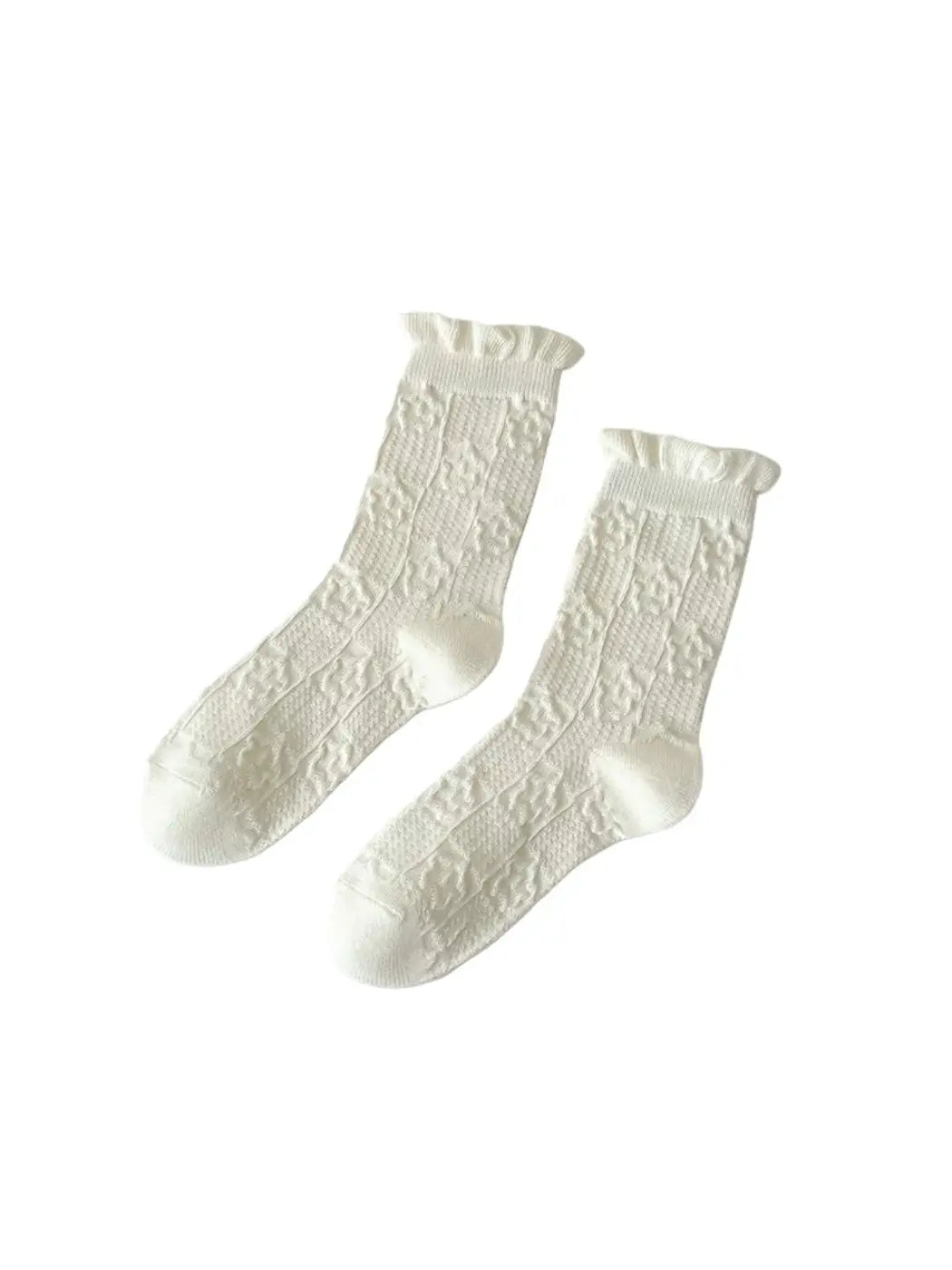 Ruffia - Soft Diamond Pattern Socks