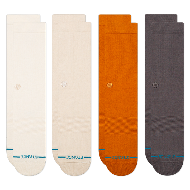 Icon Crew Men's Socks 4 Pack - Canvas
