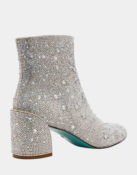 Corry Rhinestone Block Heel Bootie