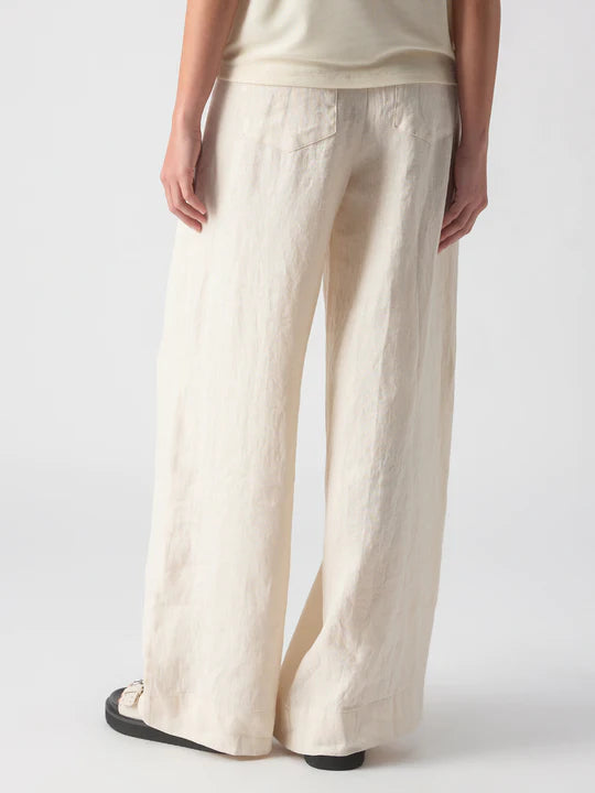 Linen Marine Wide Leg Pant