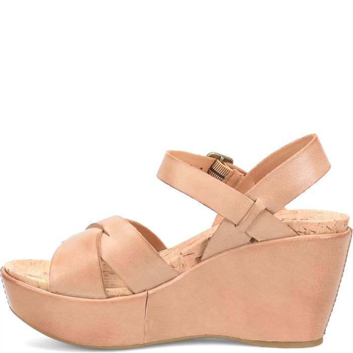 Ava Wedge Sandal - Brown