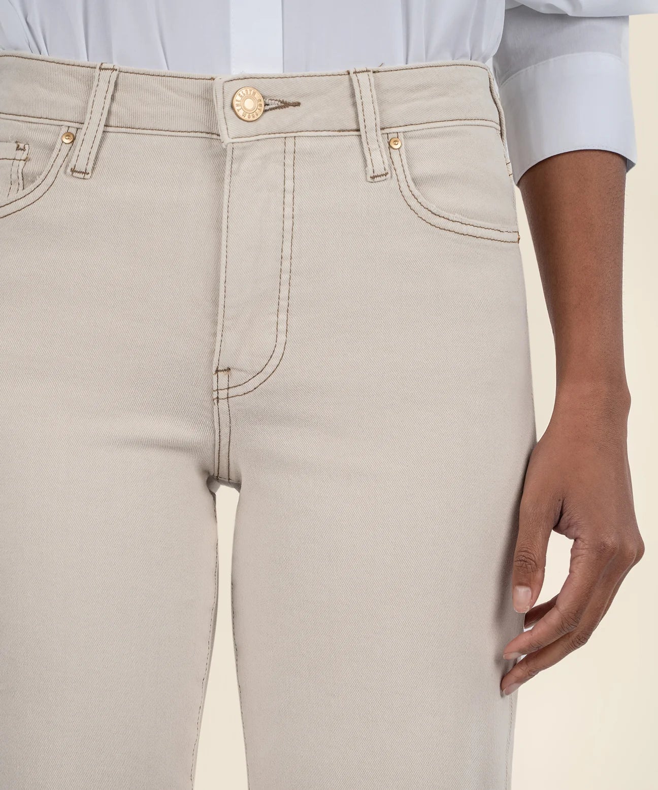 Charlotte High Wide Leg Ecru