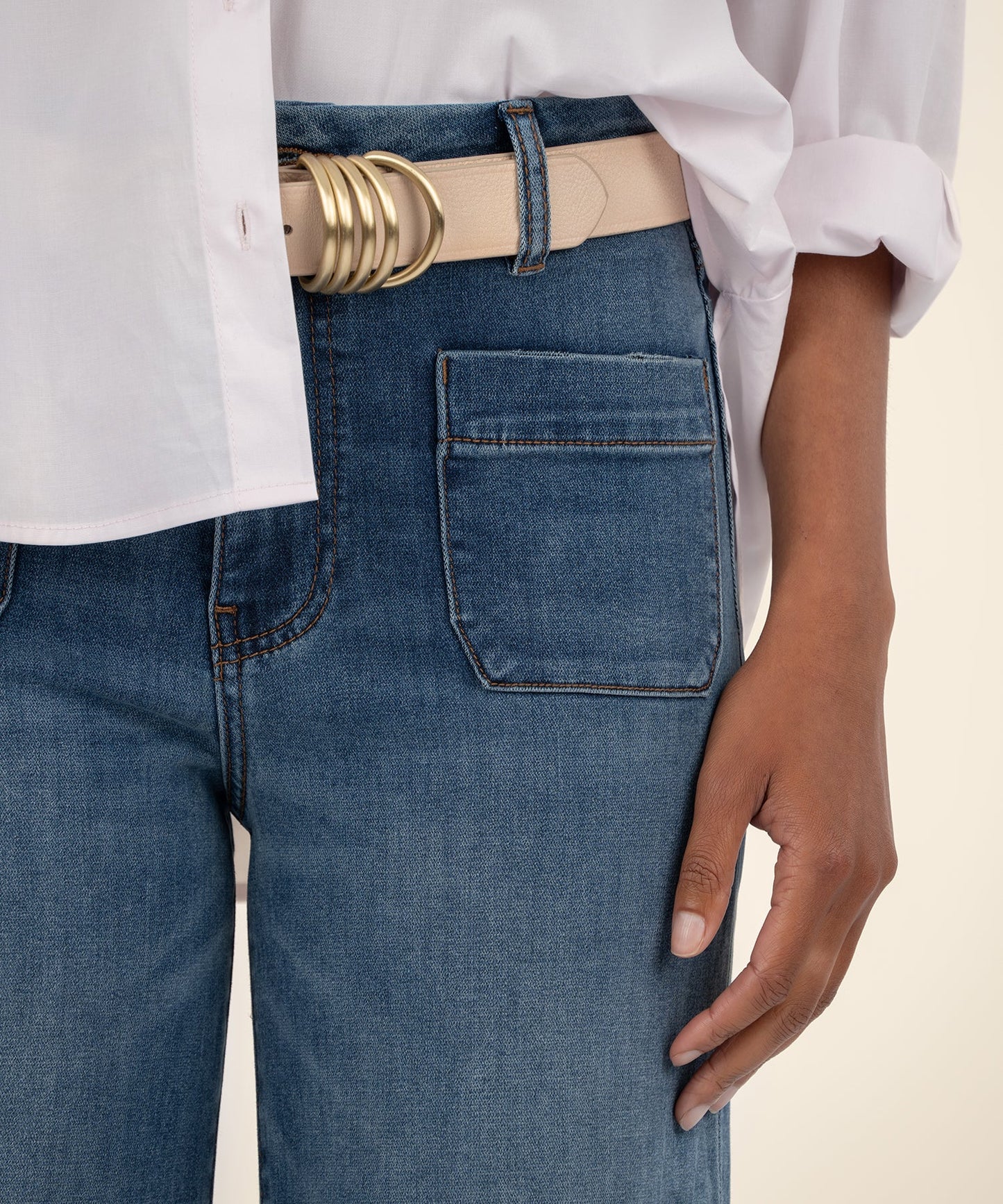 Meg High Rise Wide Leg - Loyalty W/Med Base Wash