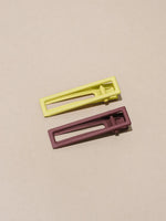 Load image into Gallery viewer, Lu Lu Hair Clips In Chocolate Mint
