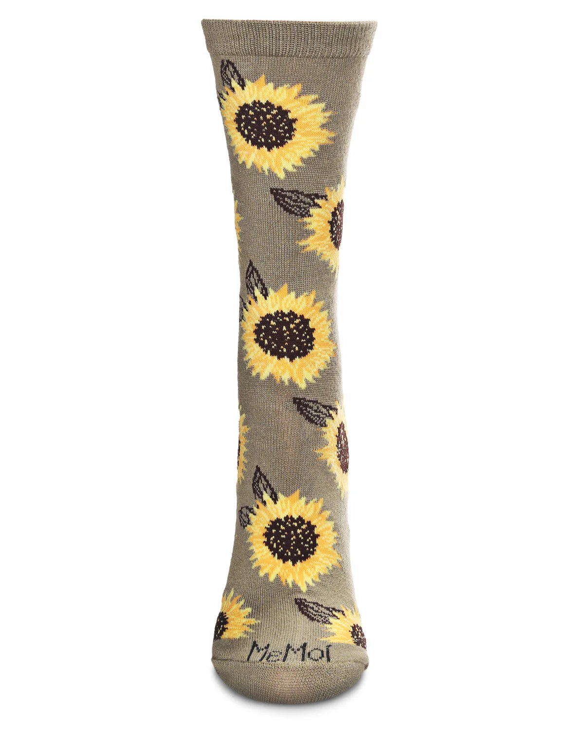Women's Majestic Sunflower Bamboo Crew Socks
