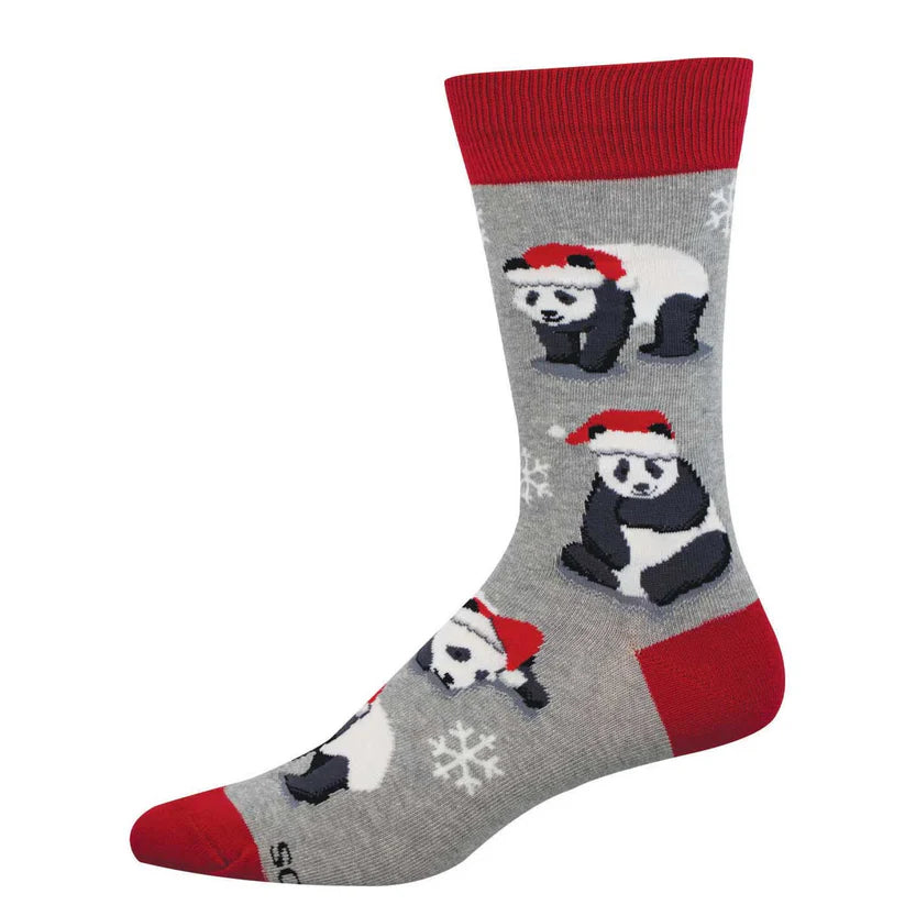 Men's Merry Panda - Cotton Crew