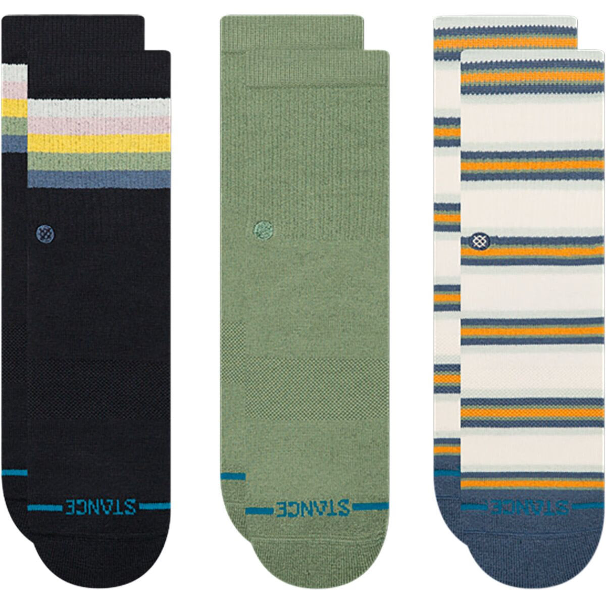 Kids Maliboo Crew Socks 3 Pack - Multi