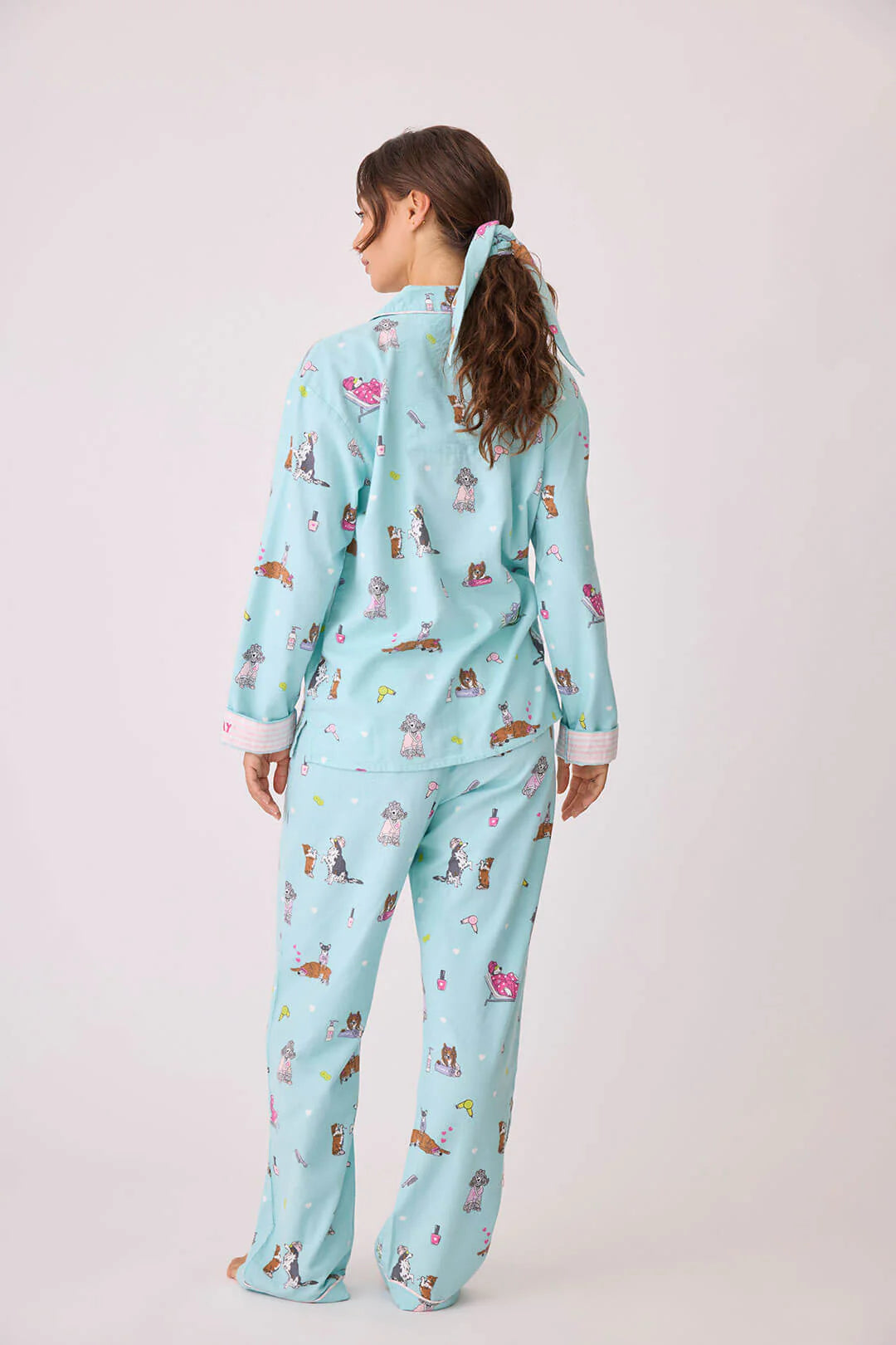 Spaw Day Flannel Pajama Set