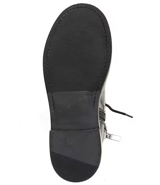 Dawson Black Lace-up Combat Boot