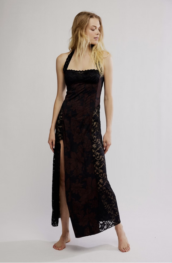 preen red lace dress Ruby Princess Rosette Sleeve Red Lace Dress main image 0