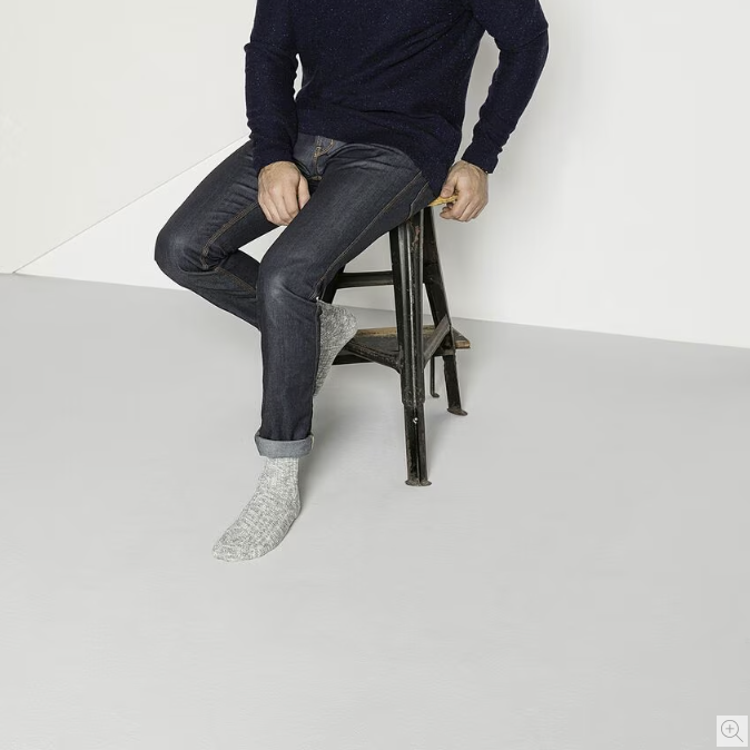 Cotton Slub Men - Grey White