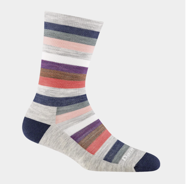 Women's Mystic Stripe Crew Lightweight Lifestyle Socks
