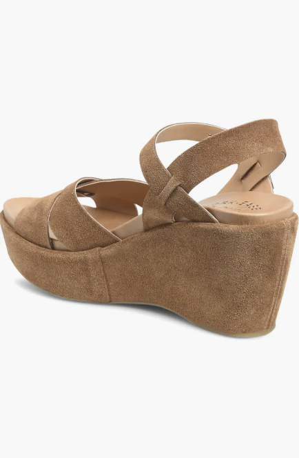 Ava 2.0 Platform Wedge Sandal - Brown Suede