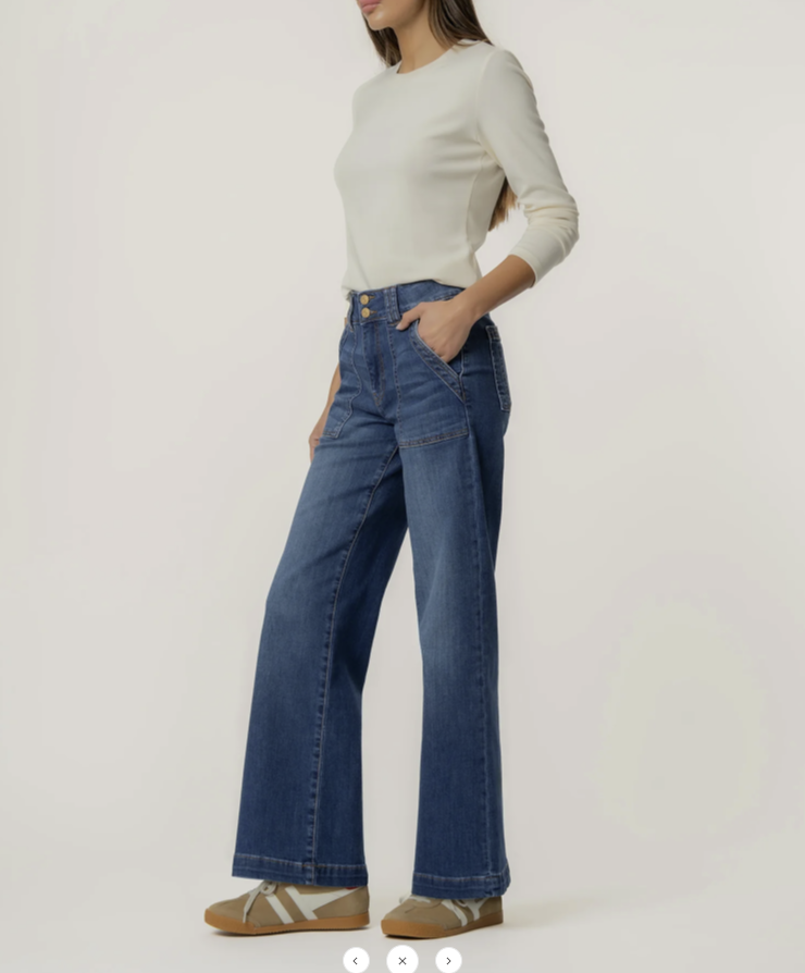 Jodi High Rise Straight Leg in Affectionately