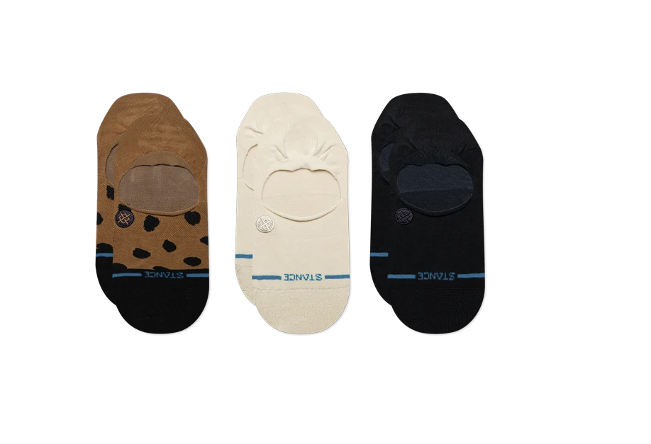 Women's Leopard No Show 3 Pack Socks