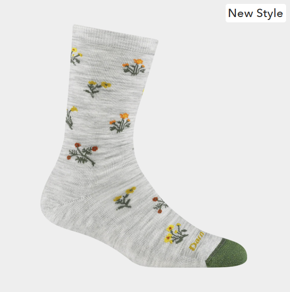 Women's Wildflower Crew Lightweight Lifestyle Socks