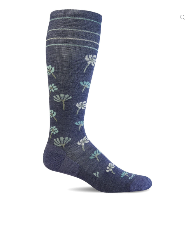 Women's Field Flower | Moderate Graduated Compression Socks
