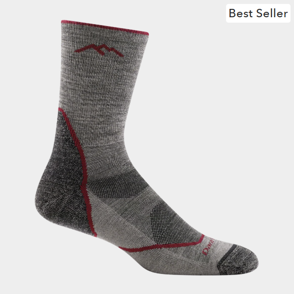 Men's Light Hiker Micro Crew Lightweight Hiking Socks