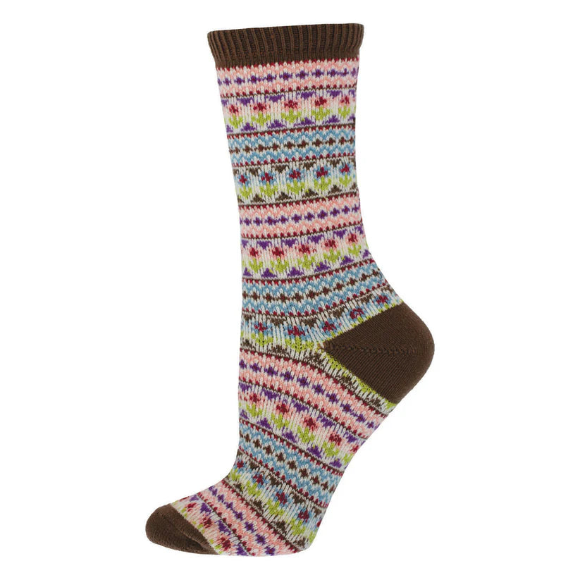 Women's Bountiful Flower Beds Sweater Socks