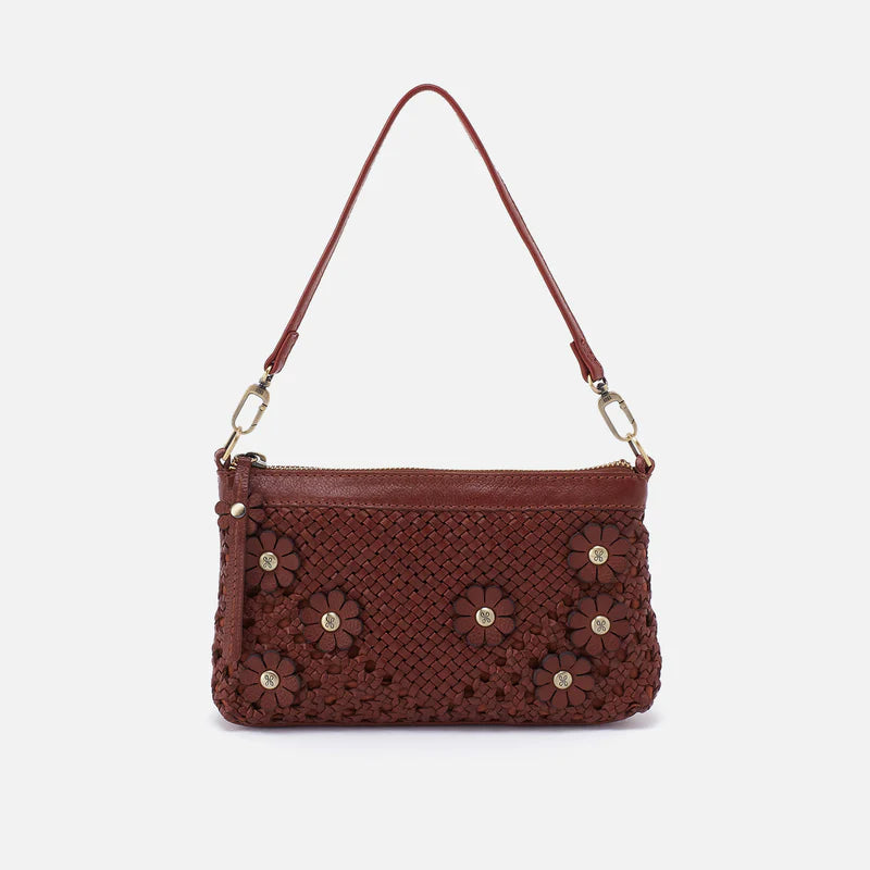 Darcy Crossbody Woven Leather Chestnut