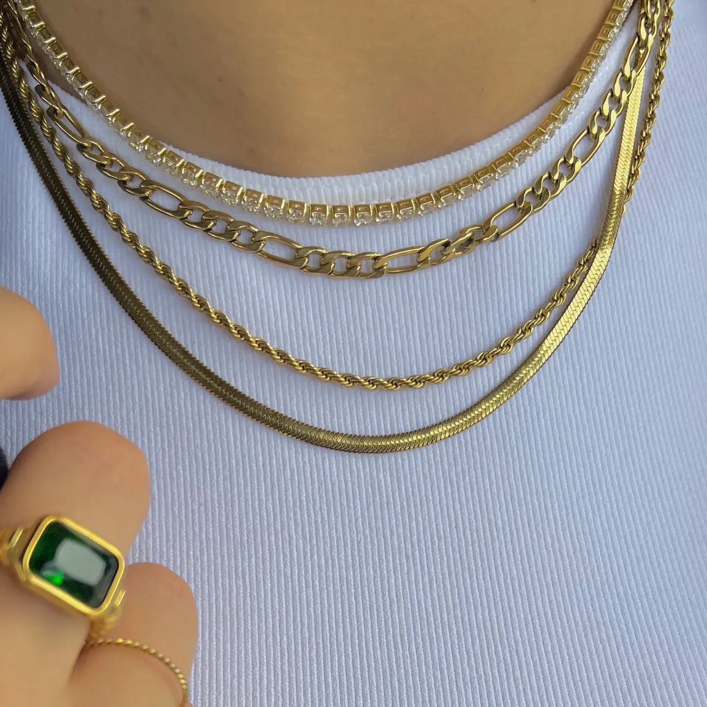 Skinny Golden Rope Necklace