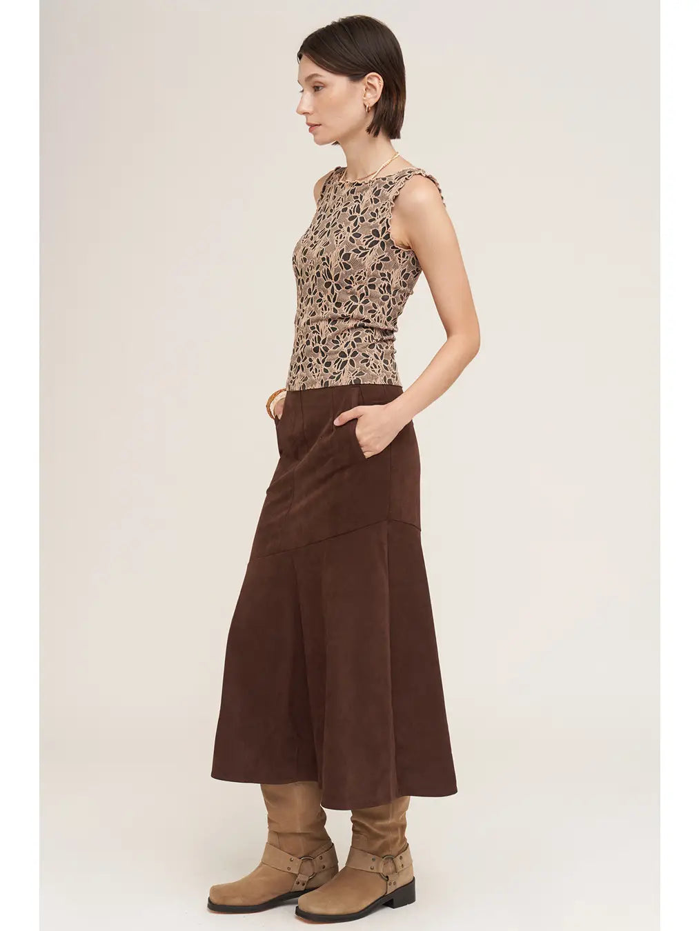 Floral Lettuce Edge Top