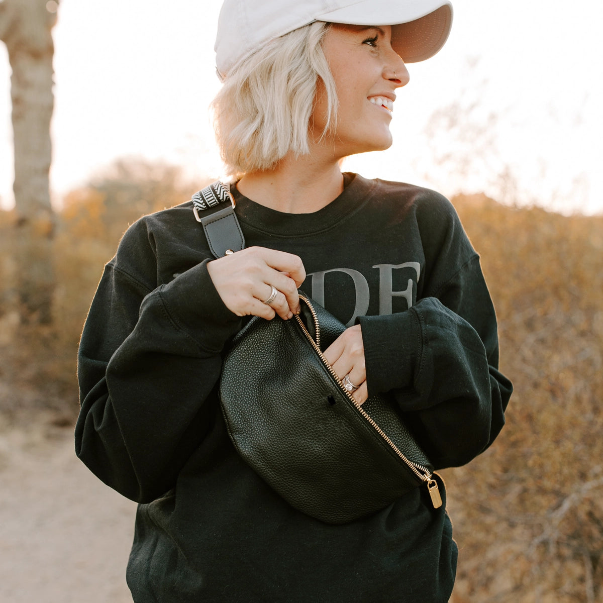 Leather Fanny Pack Crossbody Bags For Women