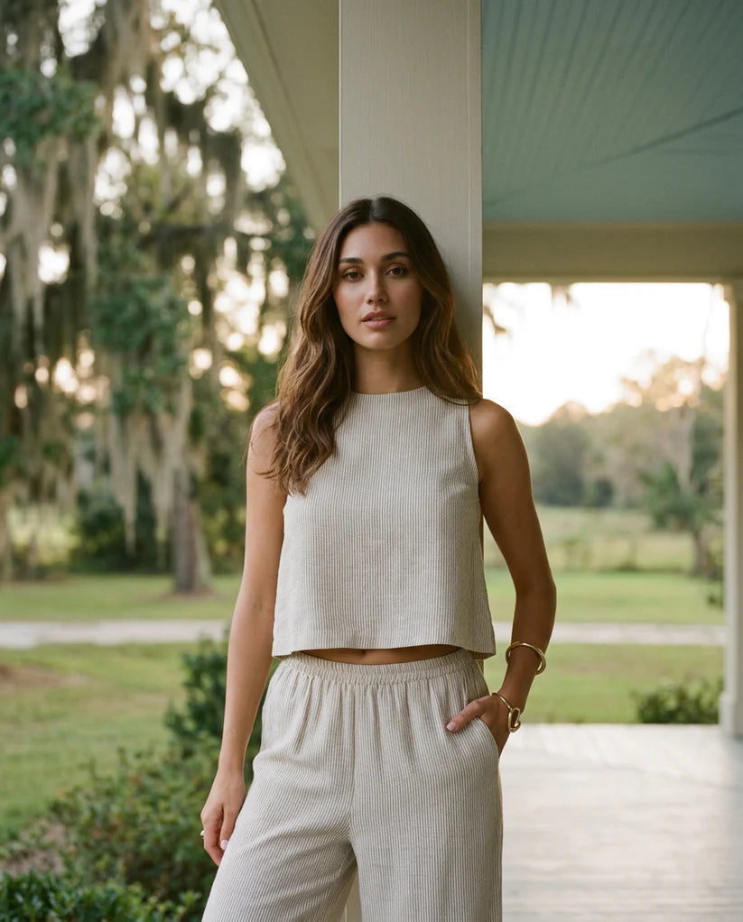 Garden Sun Button Tank