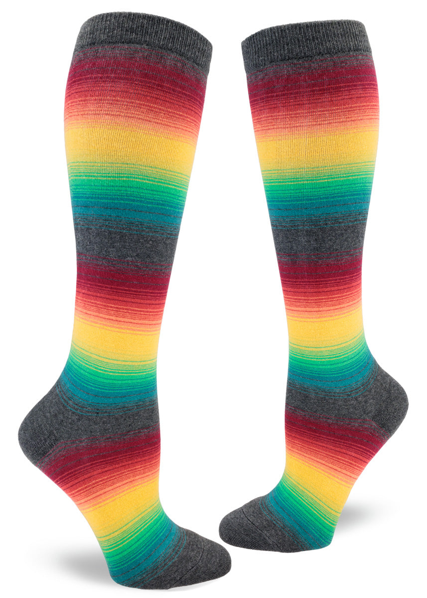 Awesome Stripe Knee-High Socks