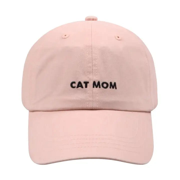 Pink Mom Hats Embroidered Baseball Cap