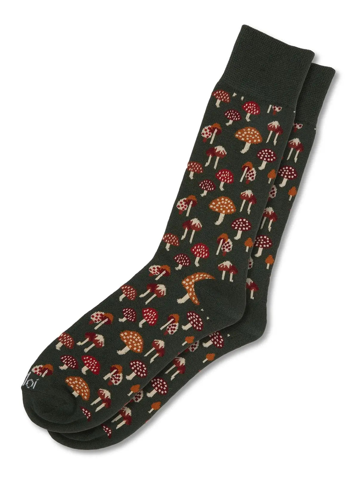 Mushroom Fields Bamboo Men's Crew Sock