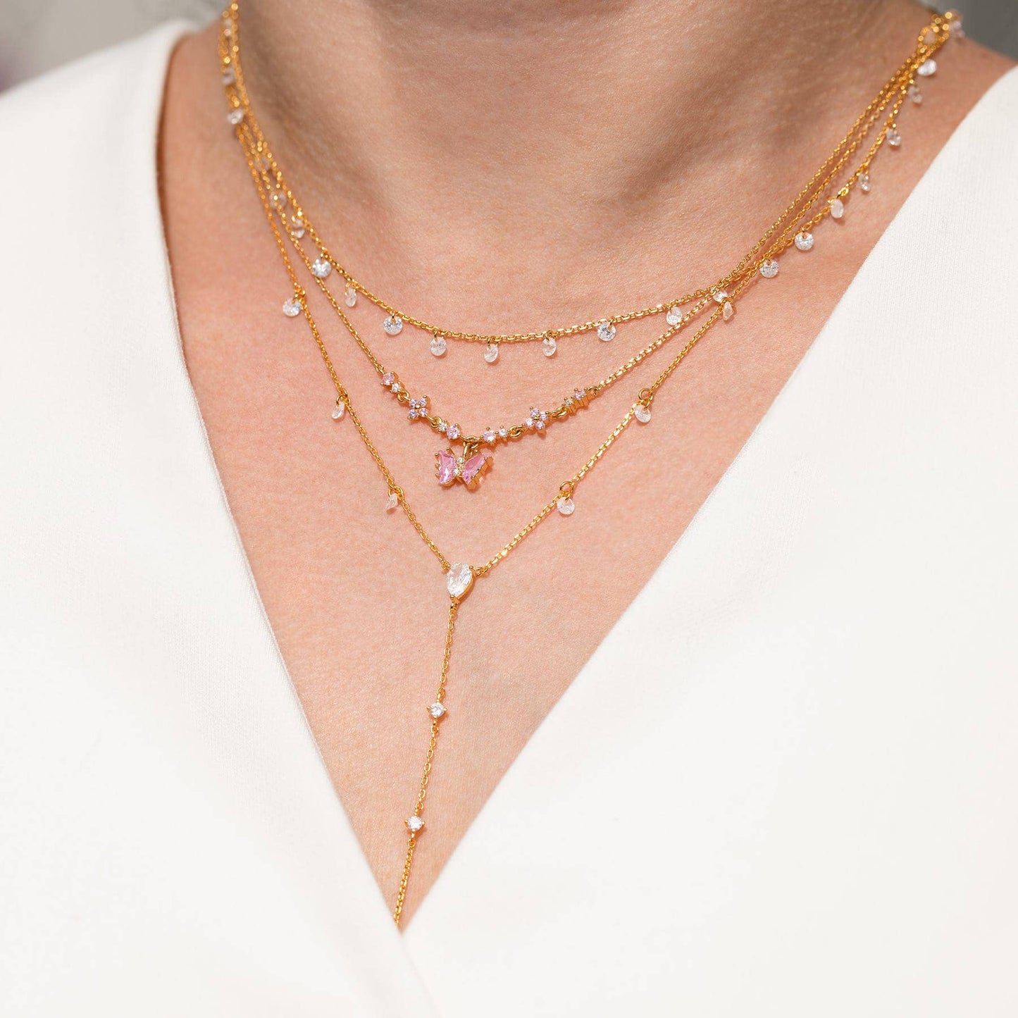 Dew You Necklace: Gold
