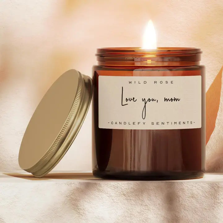 Love You Mom Candle