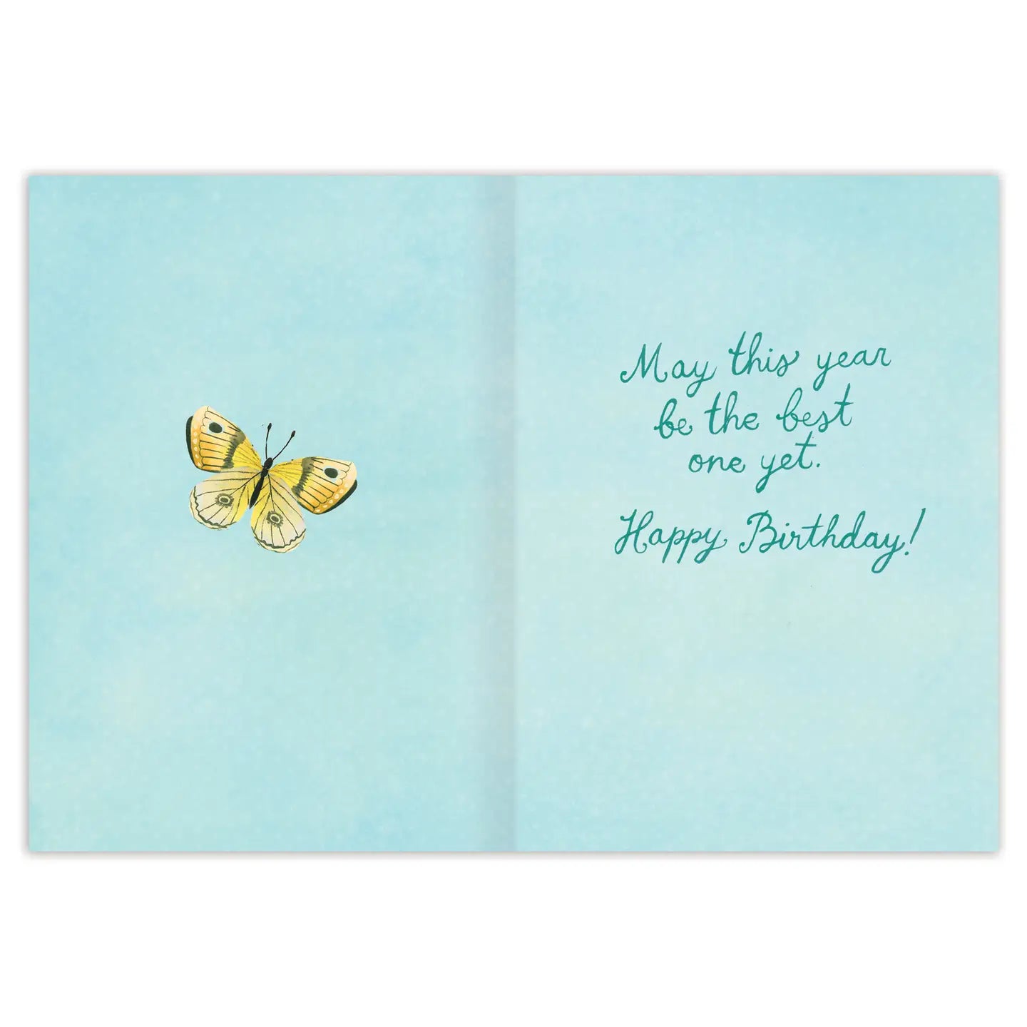 A Year of Wishes Book Stack Birthday Card